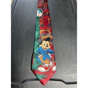 Vintage 90s Disney Mickey Mouse Festive Tie